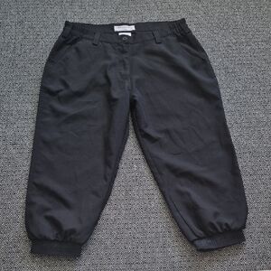 Golf Knickers Cropped Black Pants
